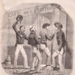 Marins entrant dans un café à Toulon - 1845